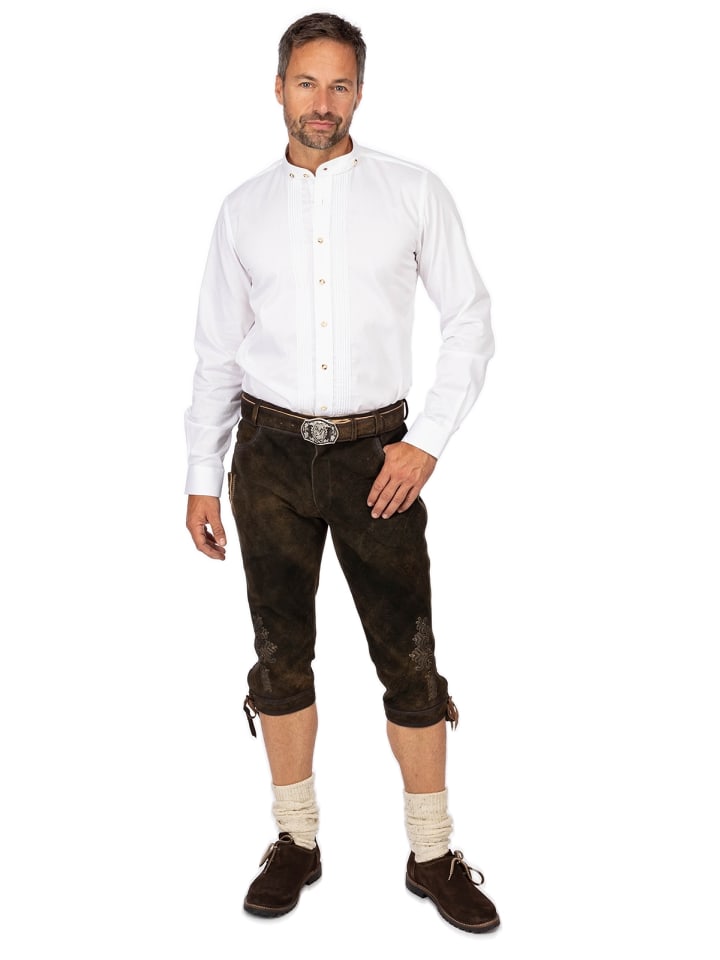 Gwandler Lederhose SEEFELD-gespeckt in graphit günstig kaufen