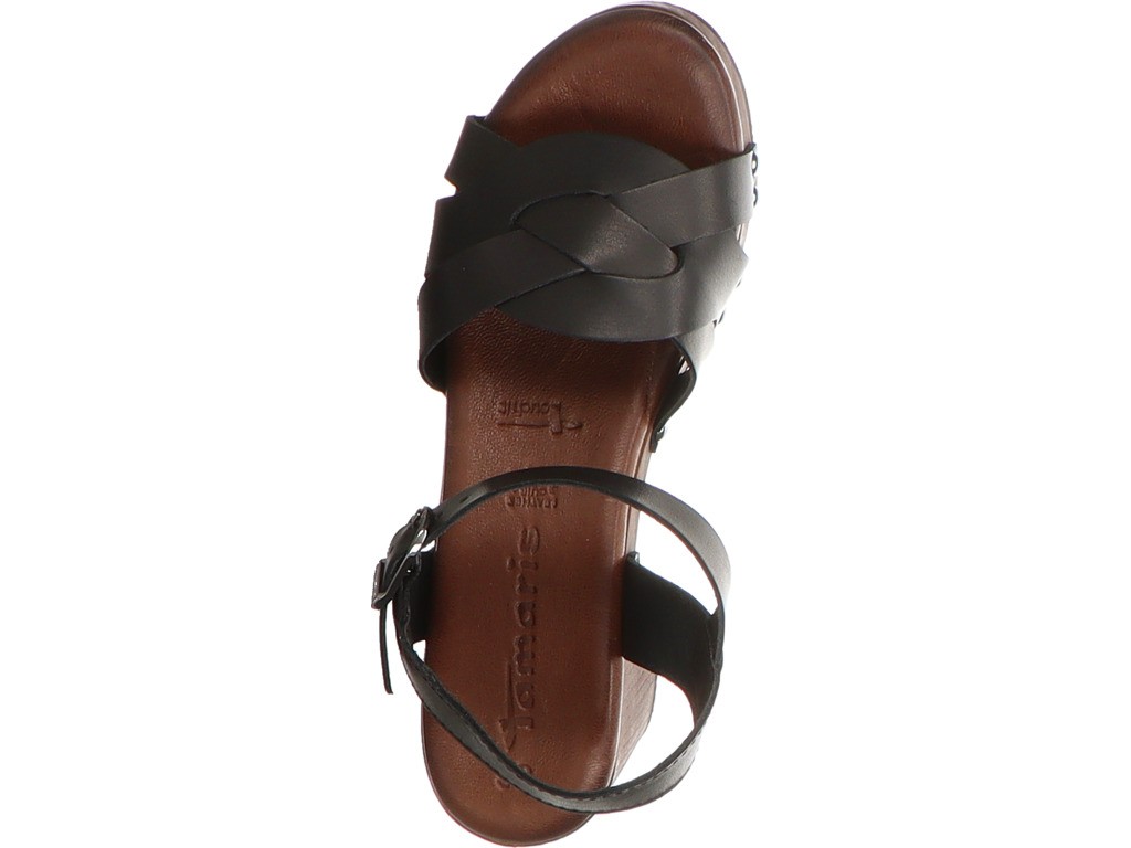 TAMARIS Plateau Sandalen schwarz