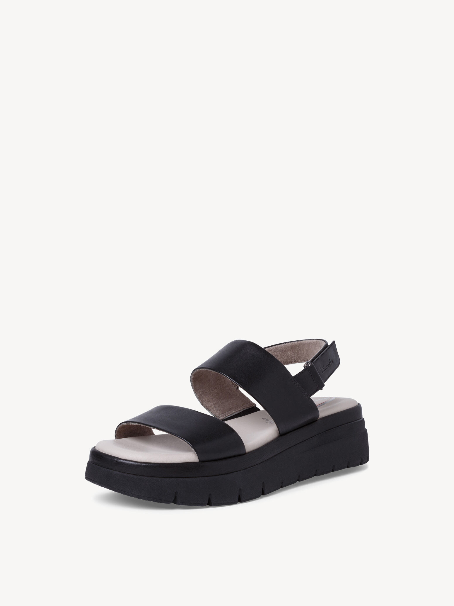 Sandale en cuir - noir