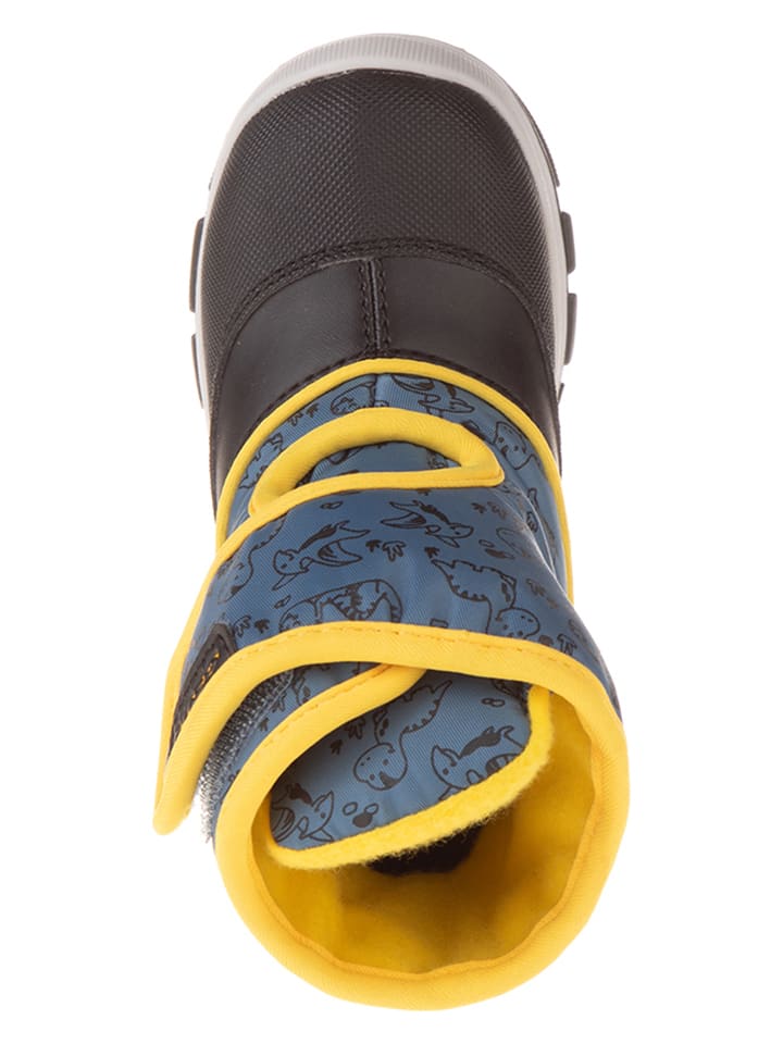 Geox Leder-Winterstiefel in Blau günstig kaufen