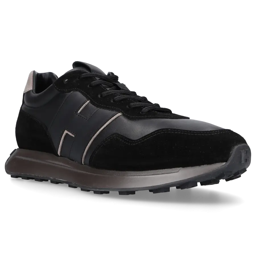 Hogan - Sneaker low H601 Veloursleder - schwarz