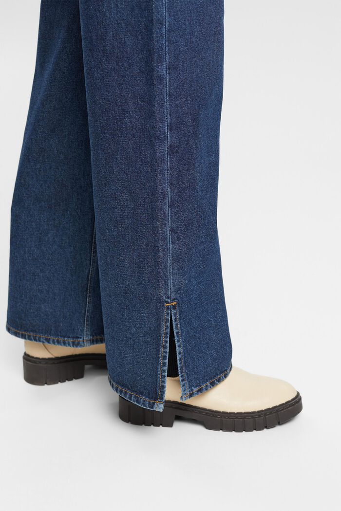 Mid-Rise-Jeans mit weitem Bein