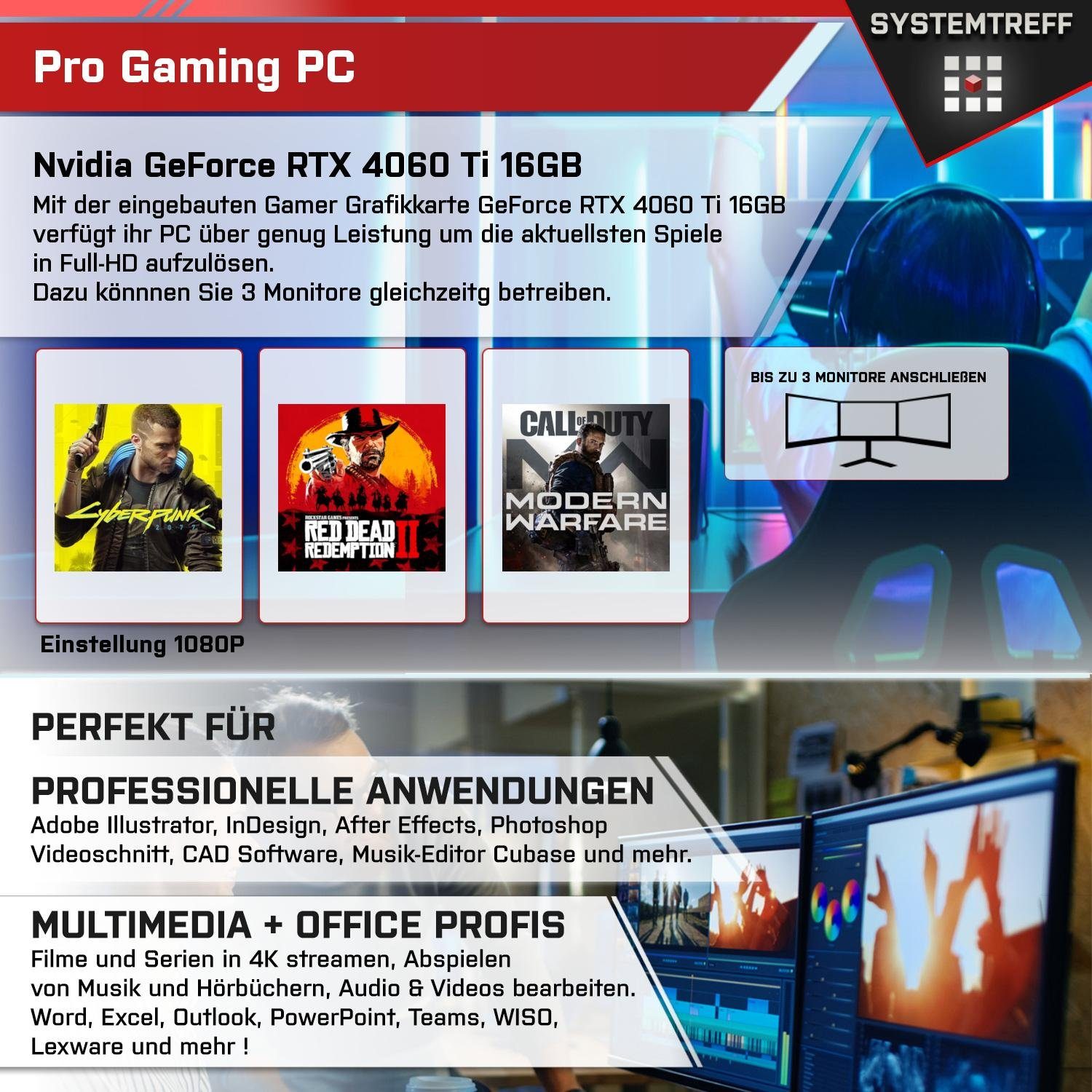SYSTEMTREFF Gaming-PC-Komplettsystem (27