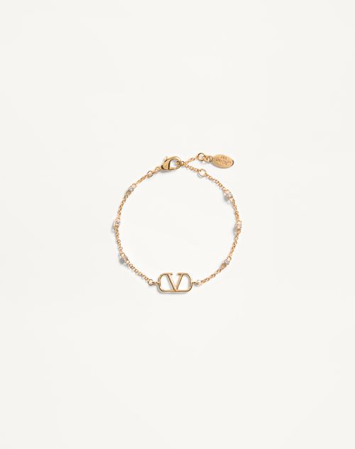 Pulseira exclusiva VLogo em metal e cristais Swarovski®