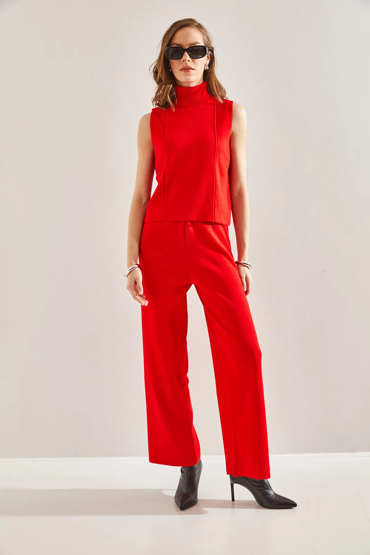 Bianco Lucci  Zweiteiler - Rot - Regular Fit