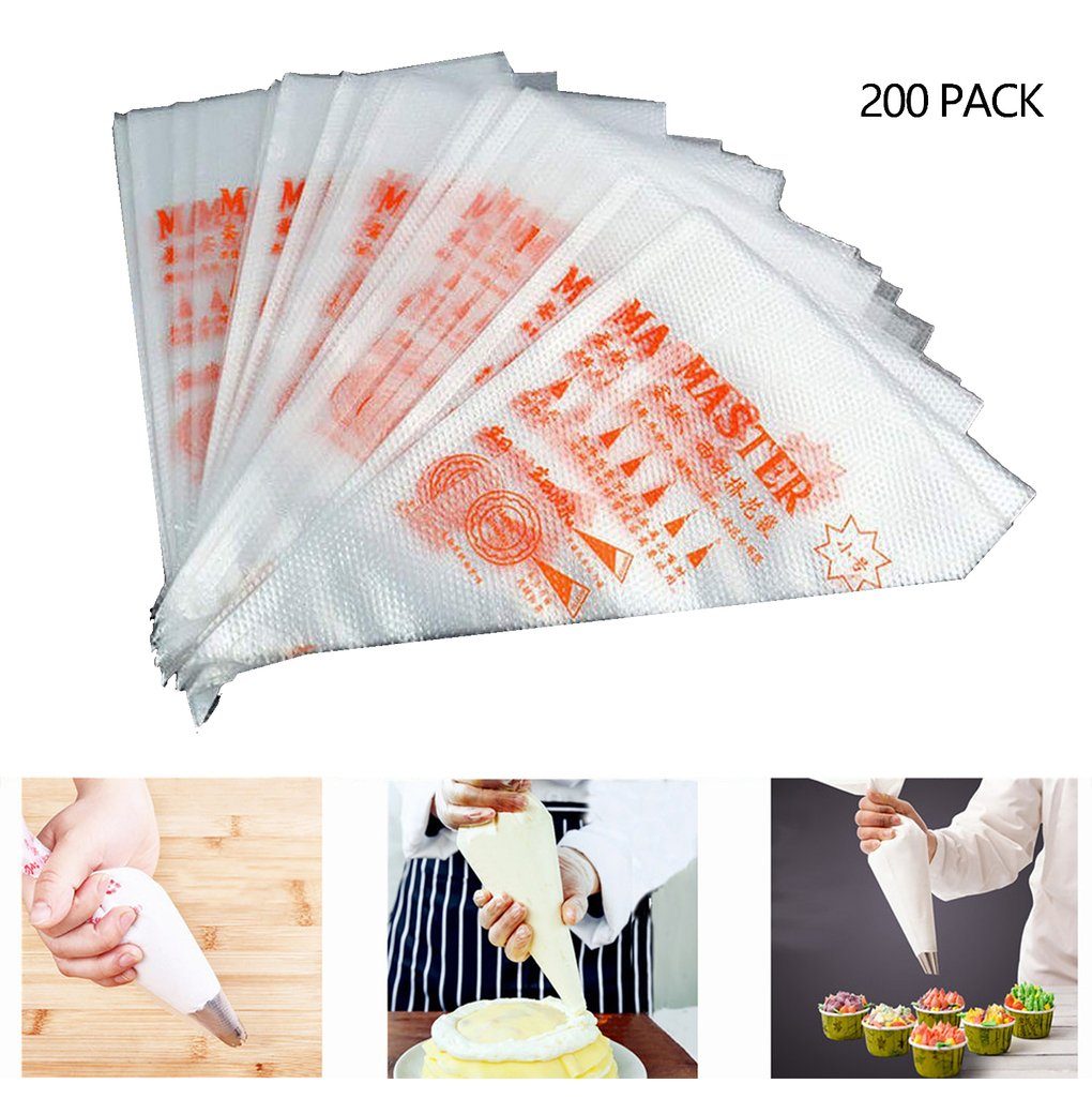Devenirriche Spritzbeutel 200 Stück Einweg-Spritzbeutel, professionelle Einweg-Spritzbeutel