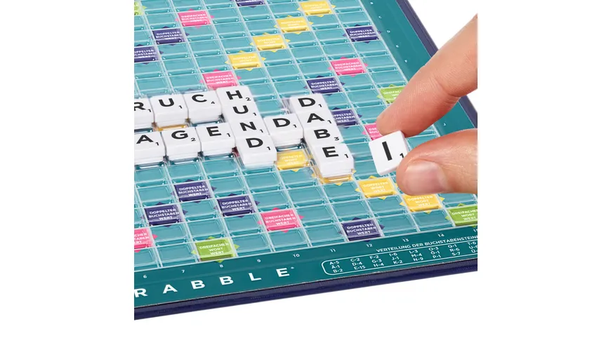 Mattel Games Scrabble Kompakt, Gesellschaftsspiel, Brettspiel, Reisespiel