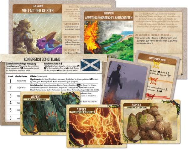 Spirit Island: Nation Schottland, Szenarien und Kartenerweiterung (Mini-Erw.)