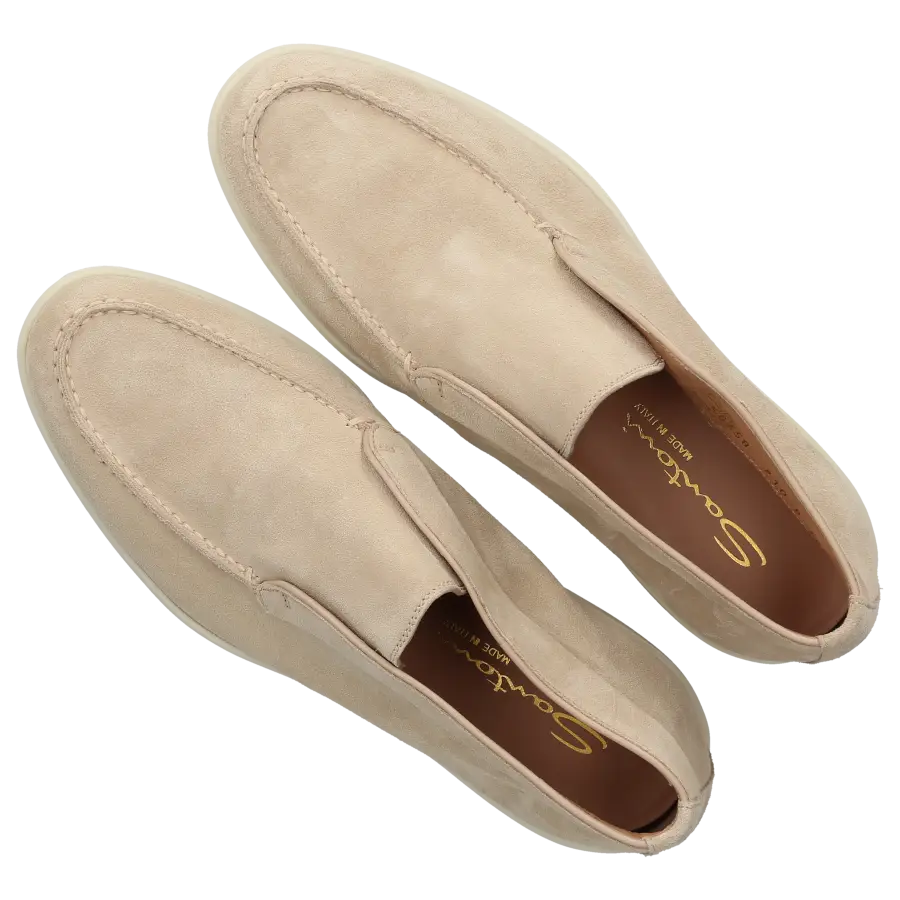 Santoni - Stiefeletten DESERT BOOT Veloursleder - beige