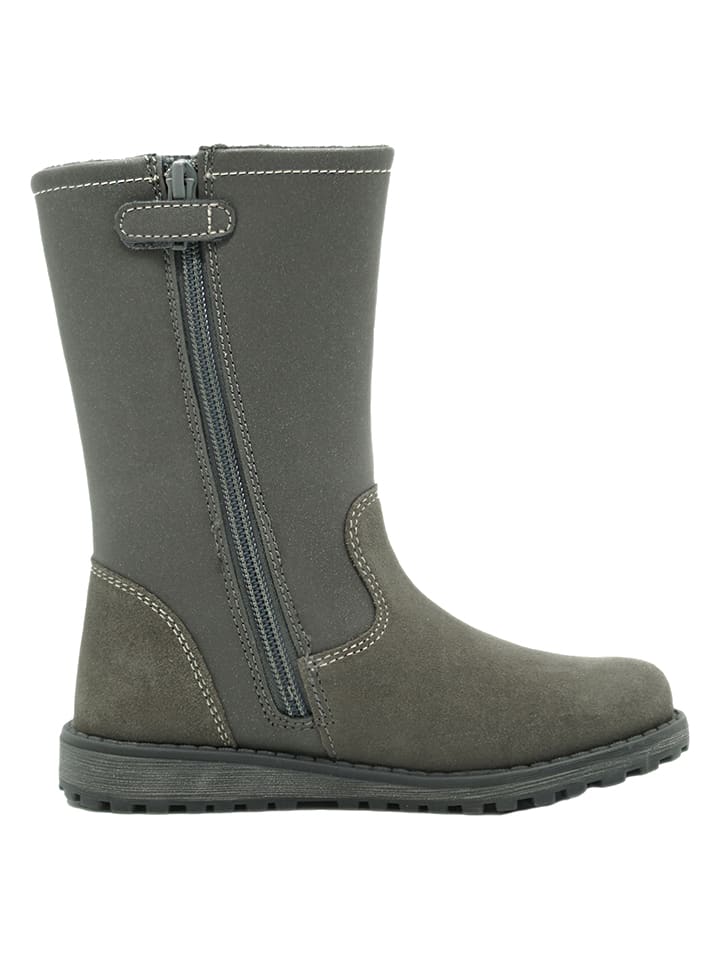 lamino Leder-Boots in Grau günstig kaufen