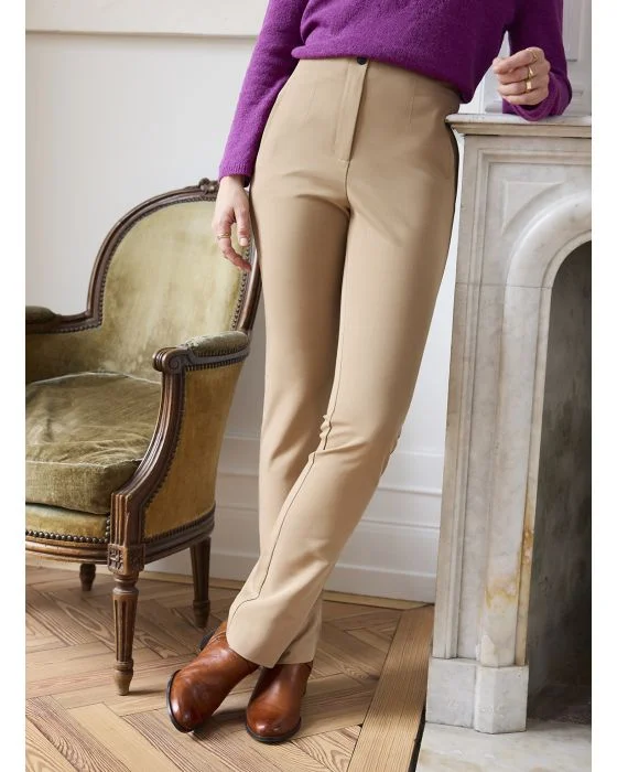 Pantalon effet ventre plat