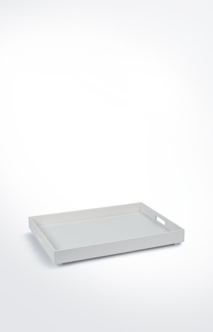 Großes Tablett Homeline, Weiß