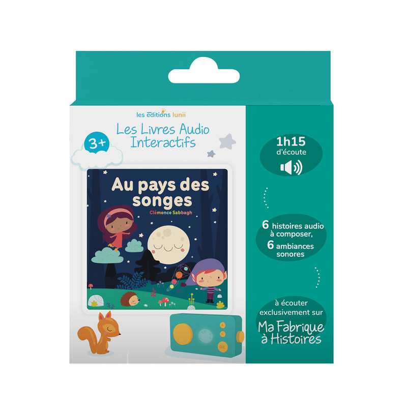 Coffret livre audio, au pays des songes Lunii