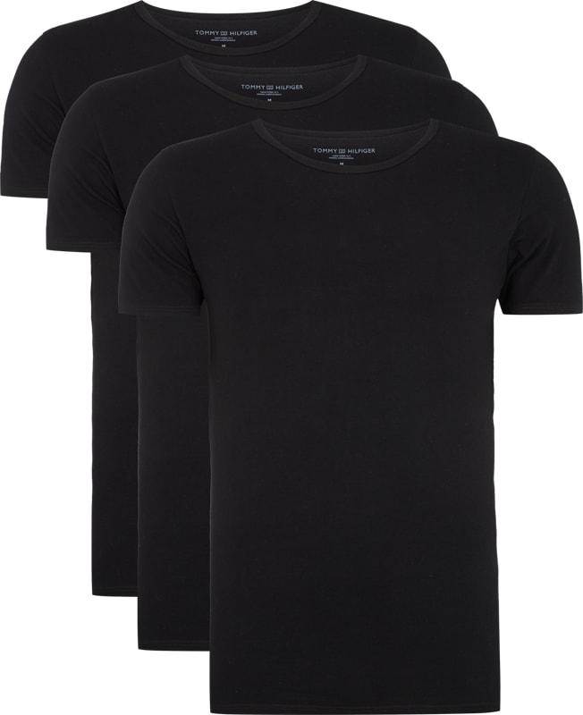 T-Shirt im 3er-Pack in schwarz