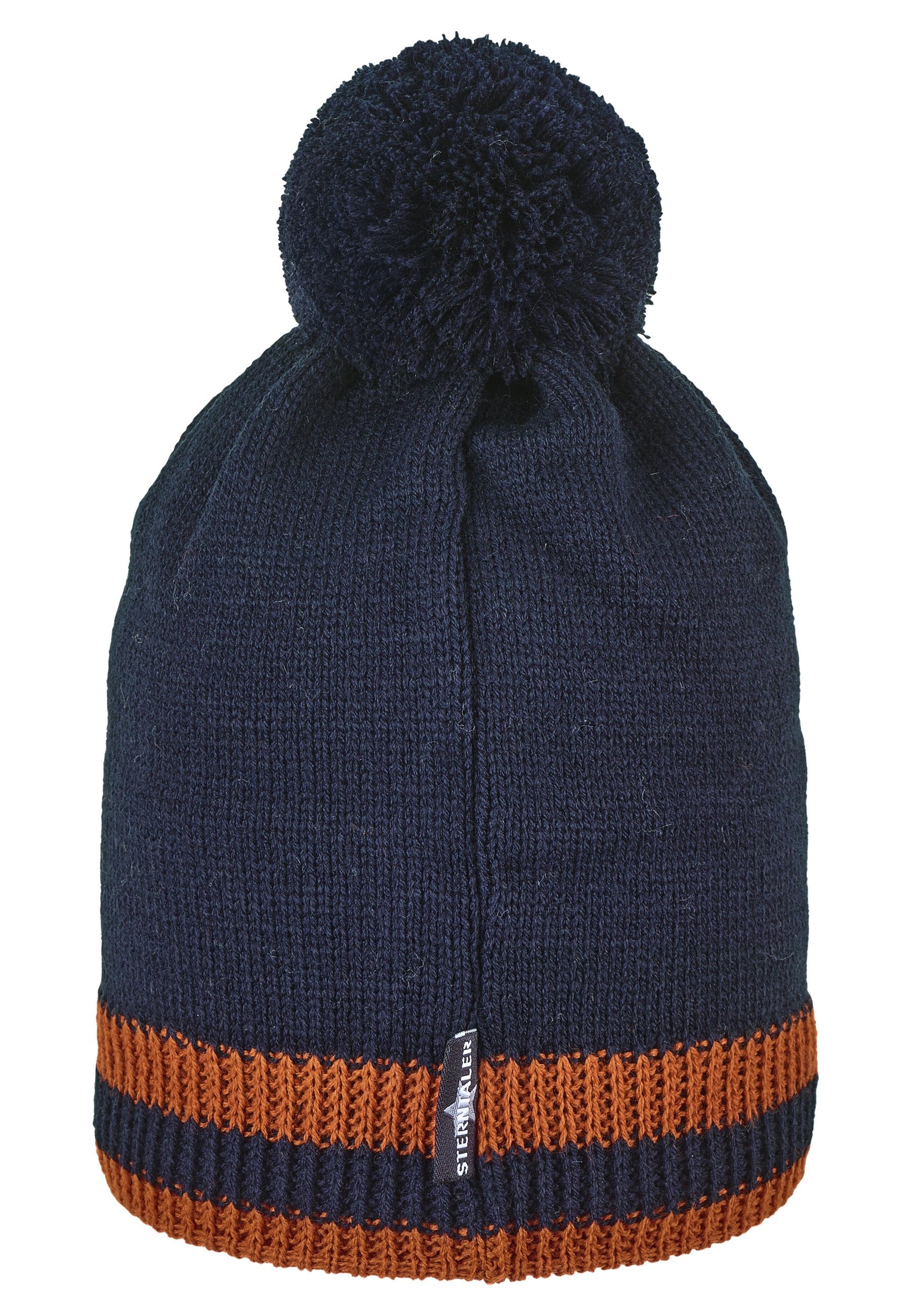 Sterntaler® Strickmütze Bommelstrickmütze Rand (1-St)