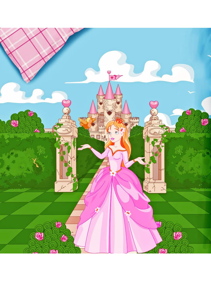 JACK 2 tlg. Renforcé Bettwäsche 100x135cm Prinzessin in Rosa günstig kaufen 100x135 cm