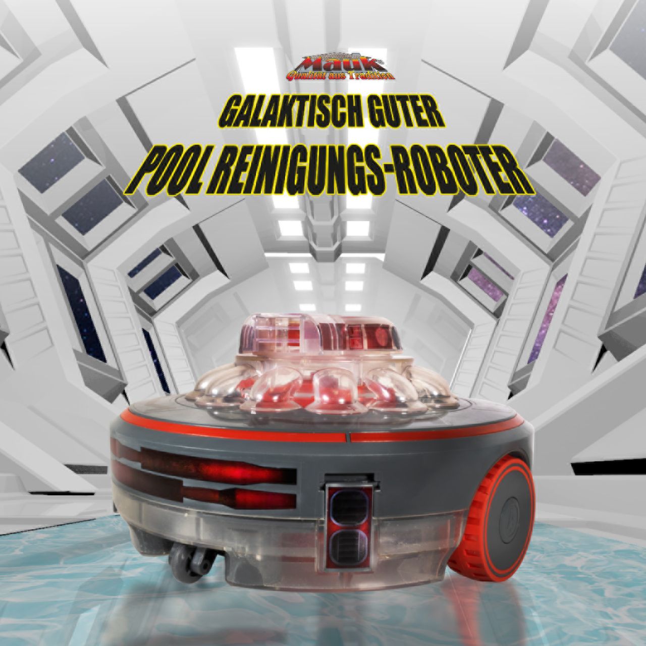 MAUK Kabelloser Pool-Reinigungs-Roboter Li-Ion MPRR1160