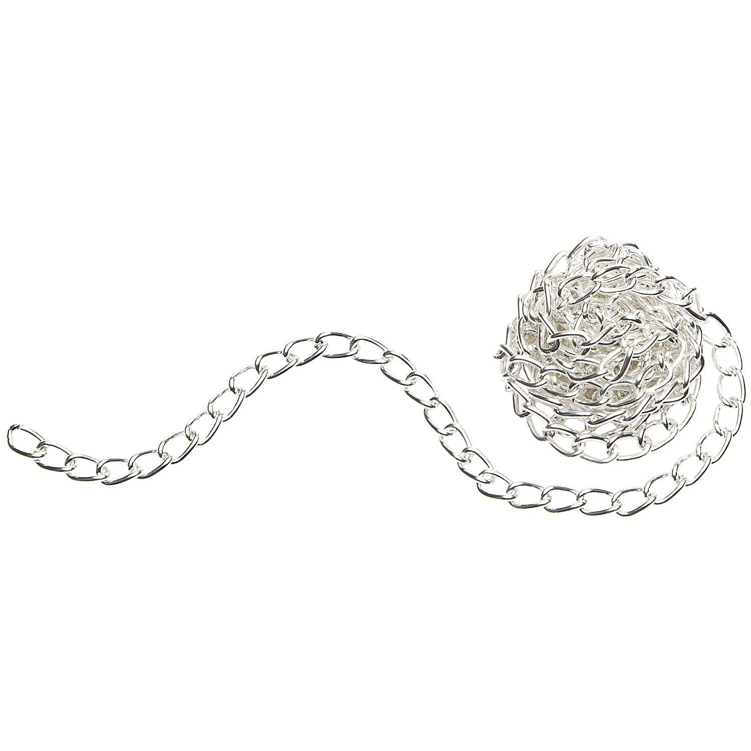 Gliederkette, silber, 4 x 7 mm, 1 m