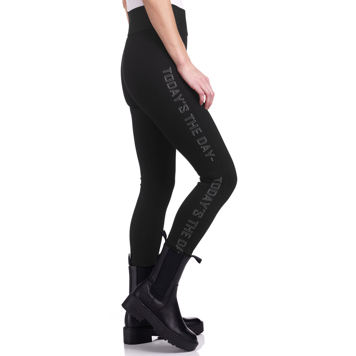 Damen Leggings mit extra breitem Bund