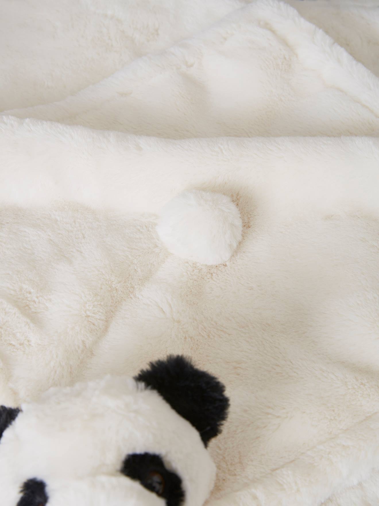 Coffret tapis de jeu + doudou Panda. noir
