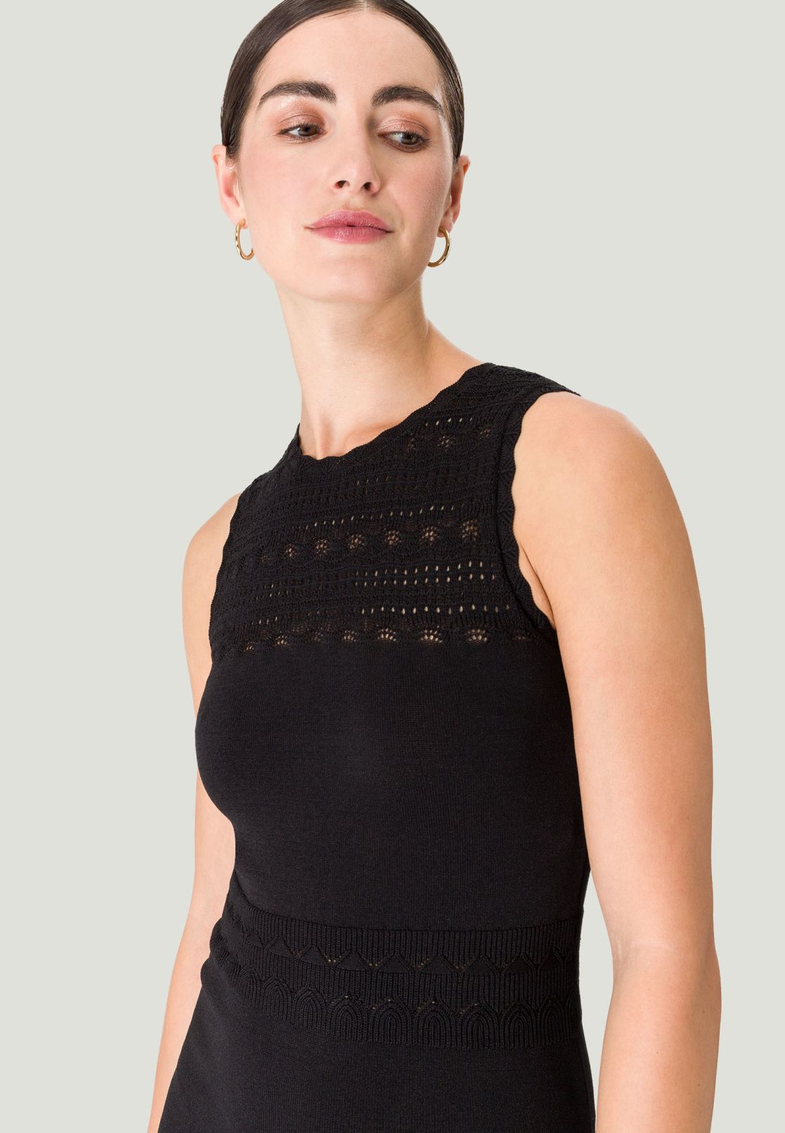 Strickkleid mit Lochmuster