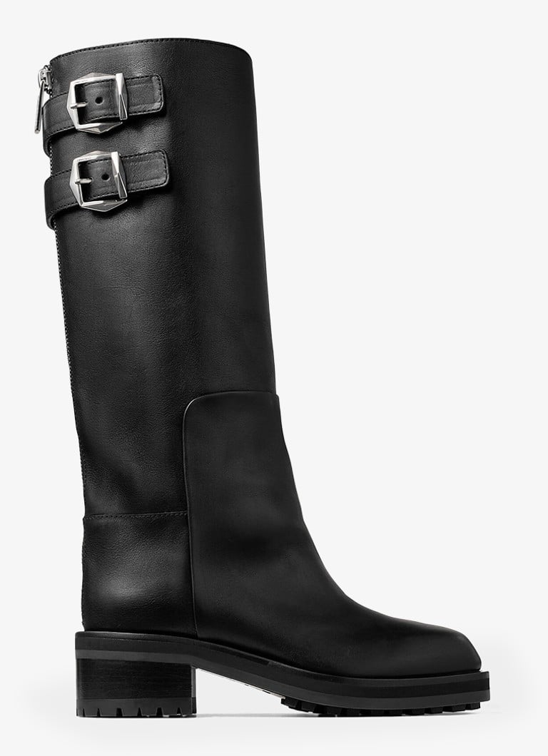 Stivali sopra il ginocchio in pelle di vitello Jimmy Choo Brooklyn KB 50