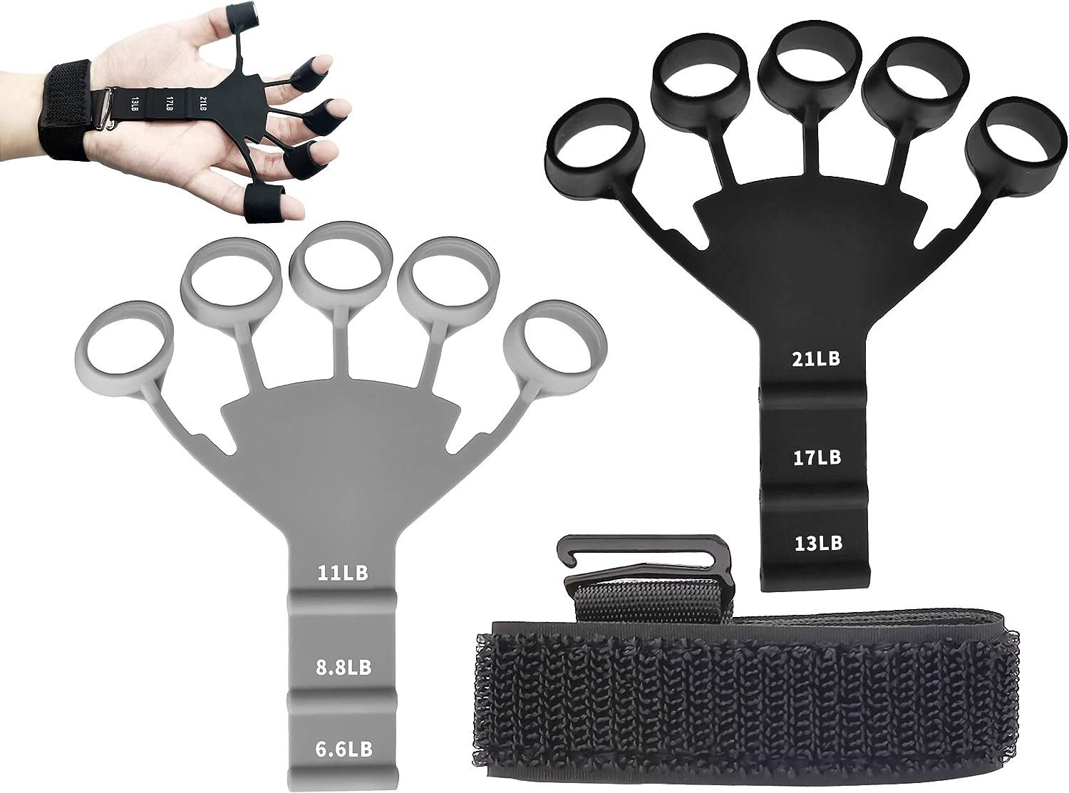 Runxizhou Multitrainer Finger Extensor Exerciser Handtrainer Handgriffstärker, (1-St)