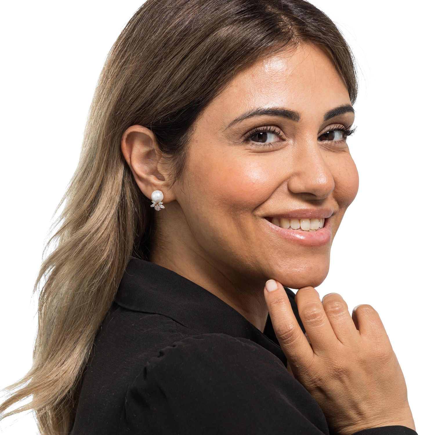 Boucles d'oreilles Heideman Siela en or rose