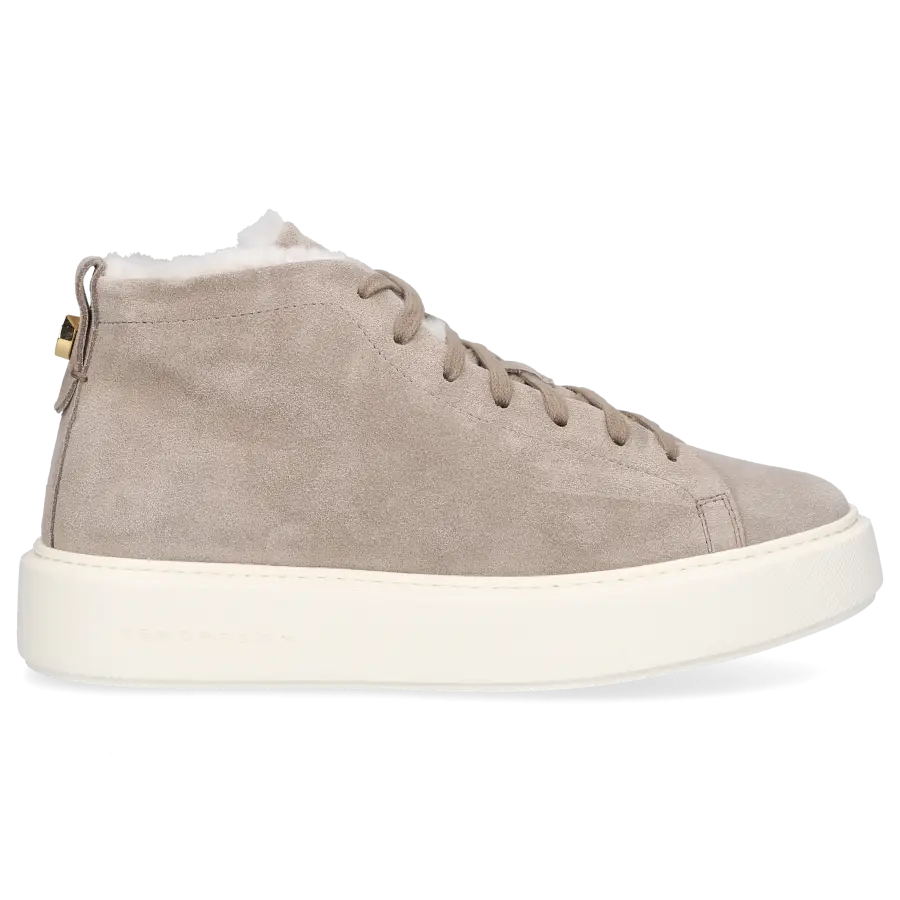 Henderson - Sneaker high OLGA Veloursleder - grau