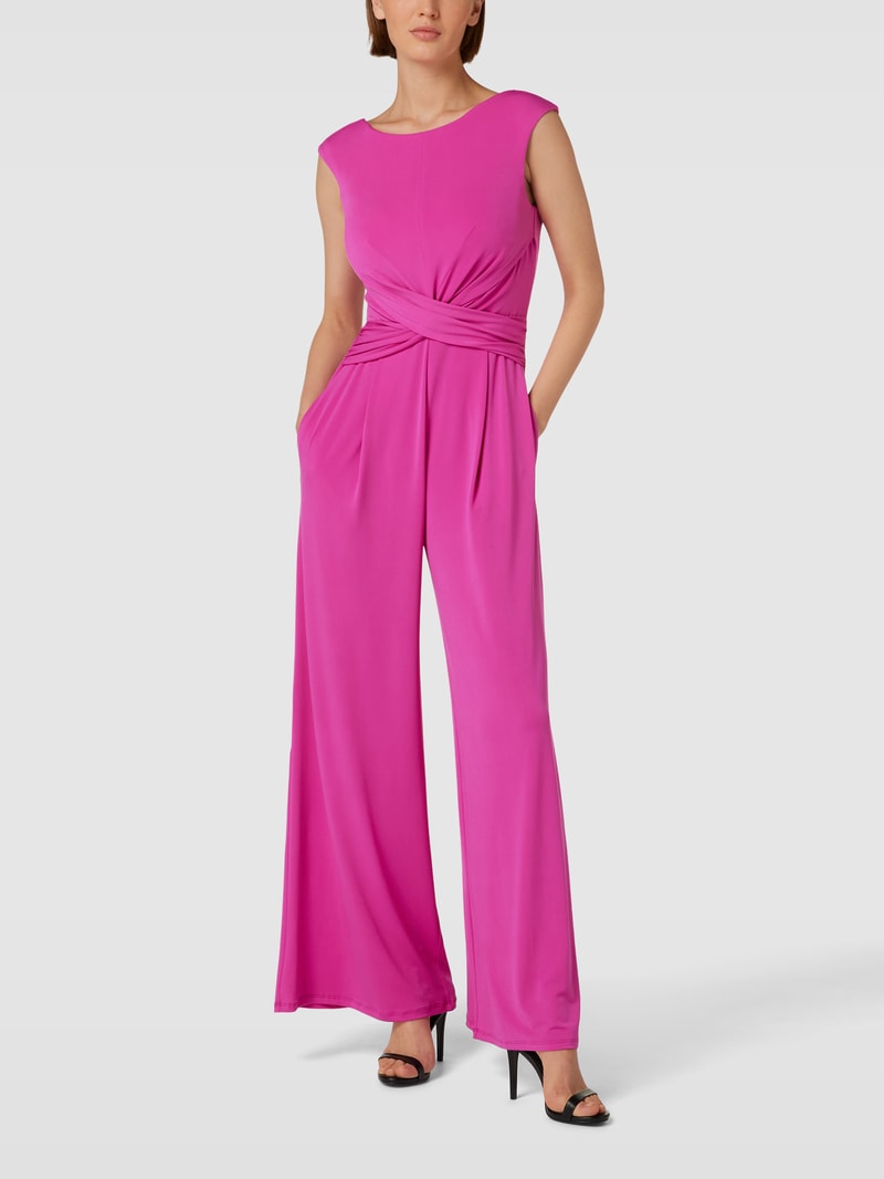 Jumpsuit mit U-Boot-Ausschnitt in pink