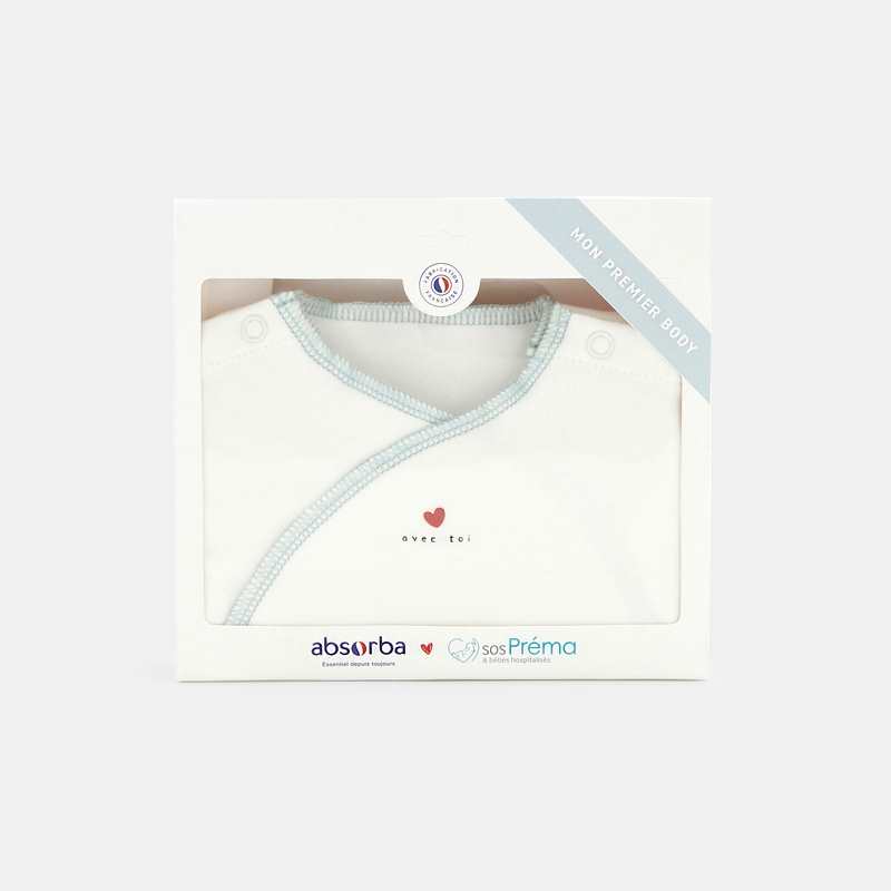 Body prématuré bleu naissance Absorba