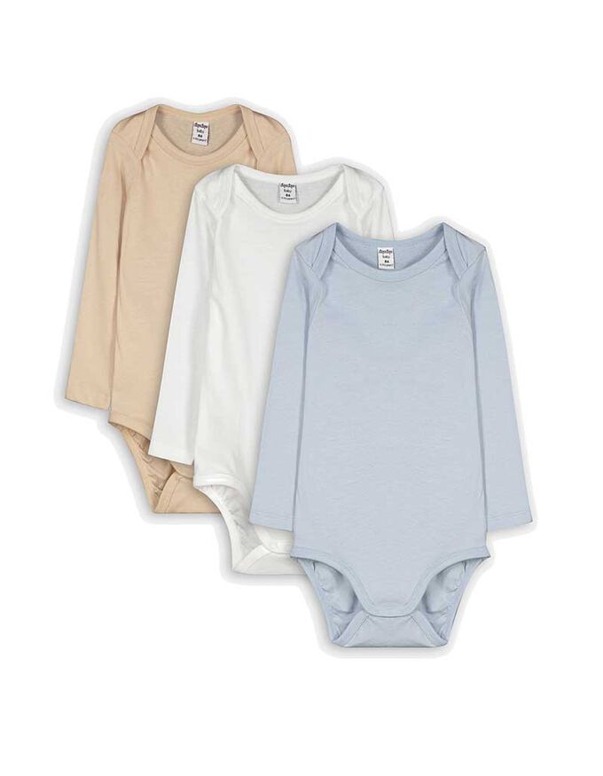 Langarmbody - 3er-Pack