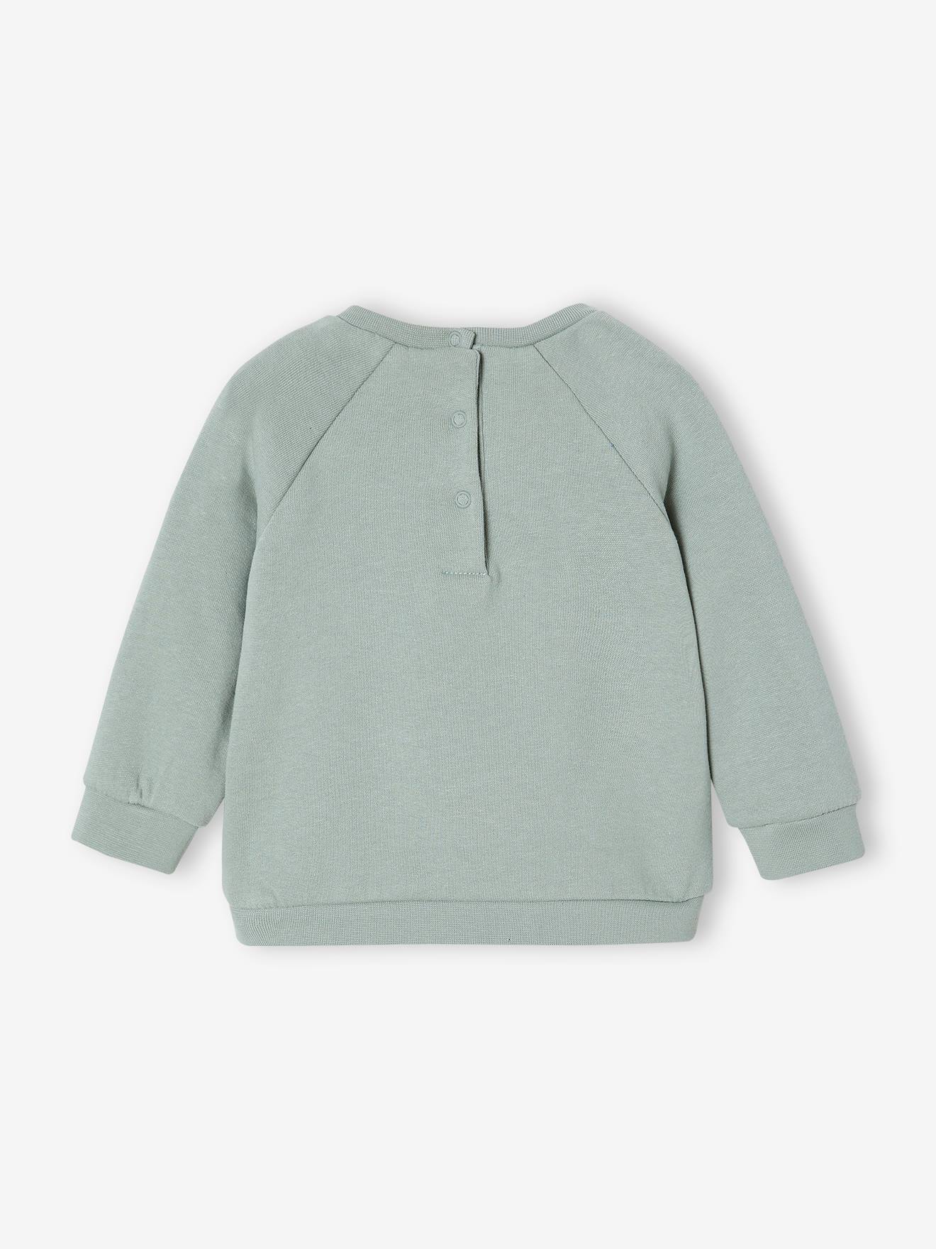 Sweat bébé en molleton personnalisable rouge