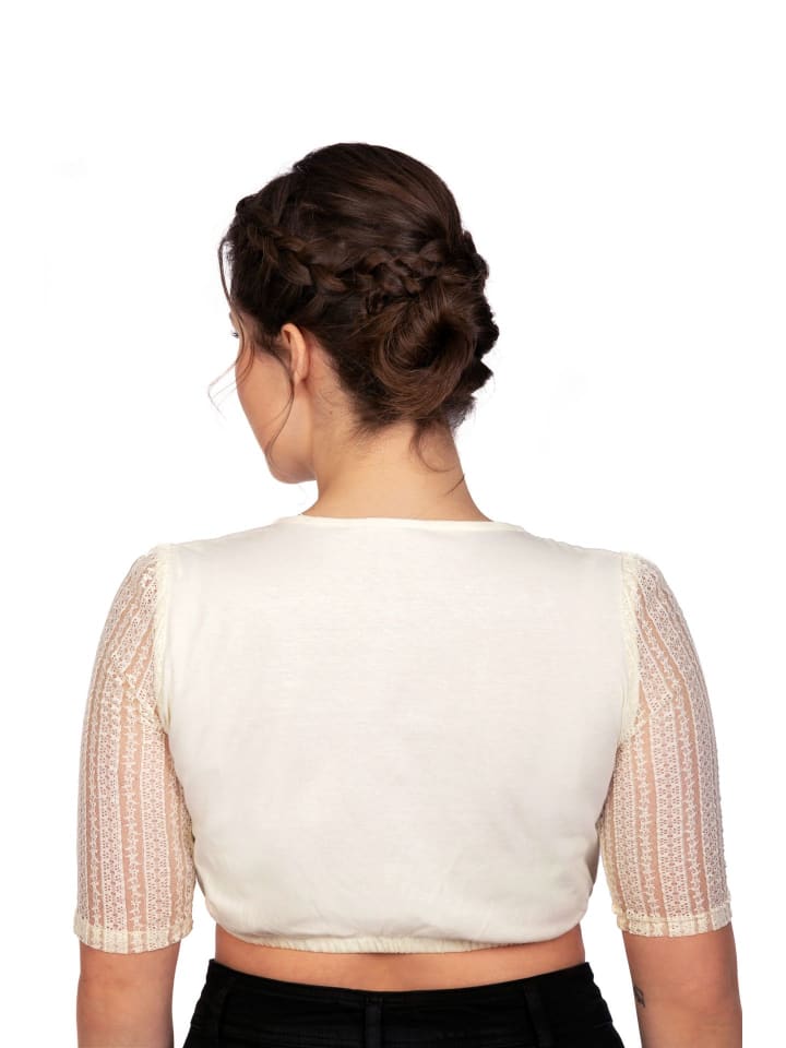 Edelnice Dirndlbluse Kassandra in beige günstig kaufen