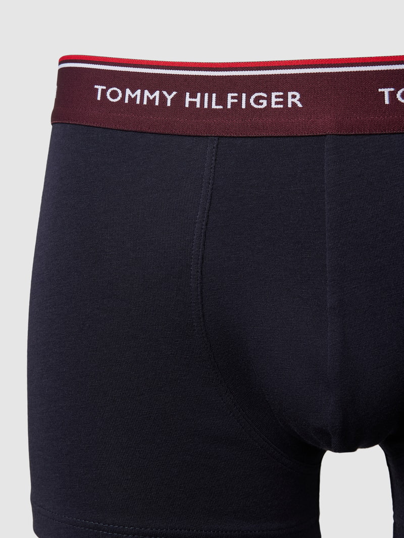 Trunks mit elastischem Bund im 3er-Pack in dunkelblau