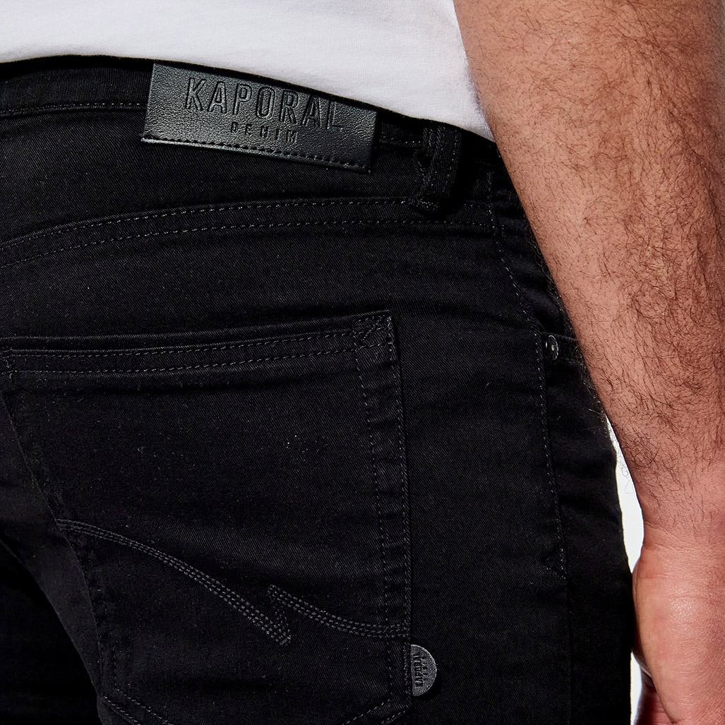 DARKK  Jean slim Homme noir