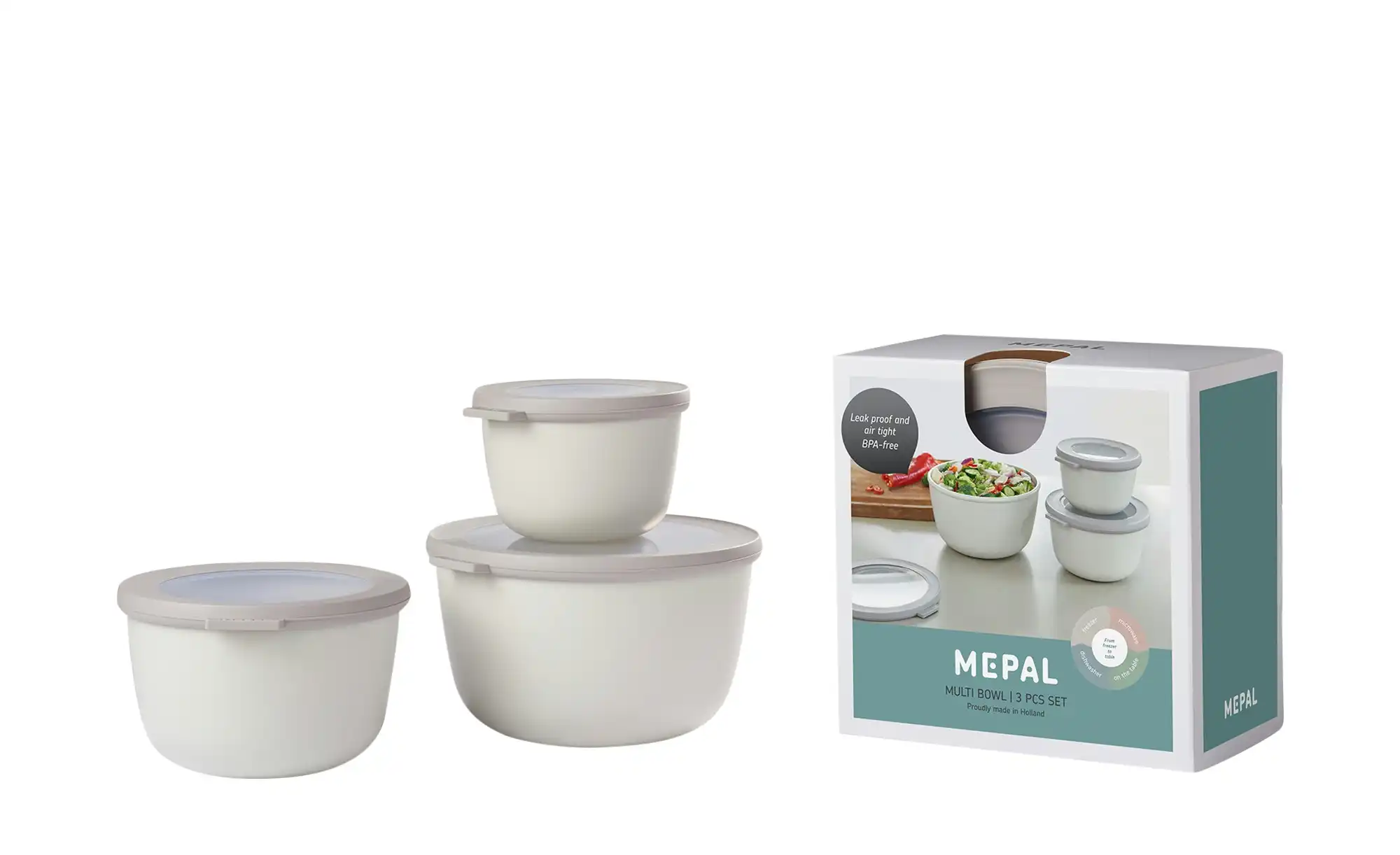Mepal Multischüssel-Set, 3-teilig Cirqula