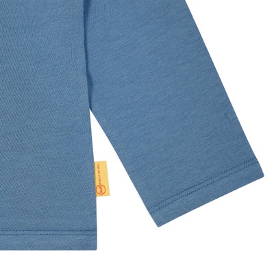 T-Shirt langarm, mittelblau