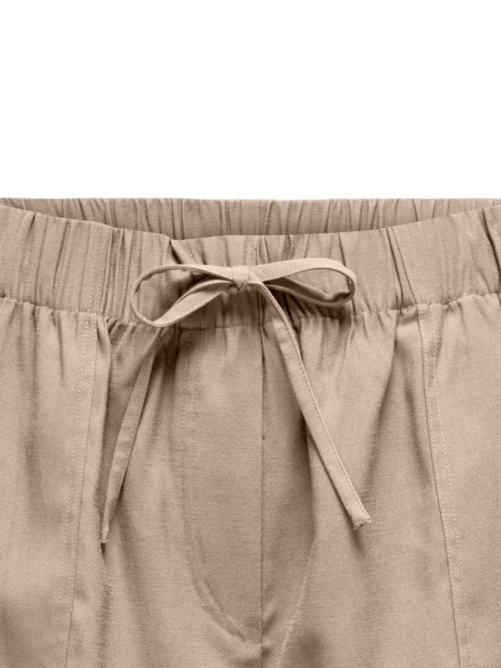 JACQUELINE de YONG Shorts elastische Taille Kordelzug Seitentaschen bequem in Braun günstig kaufen
