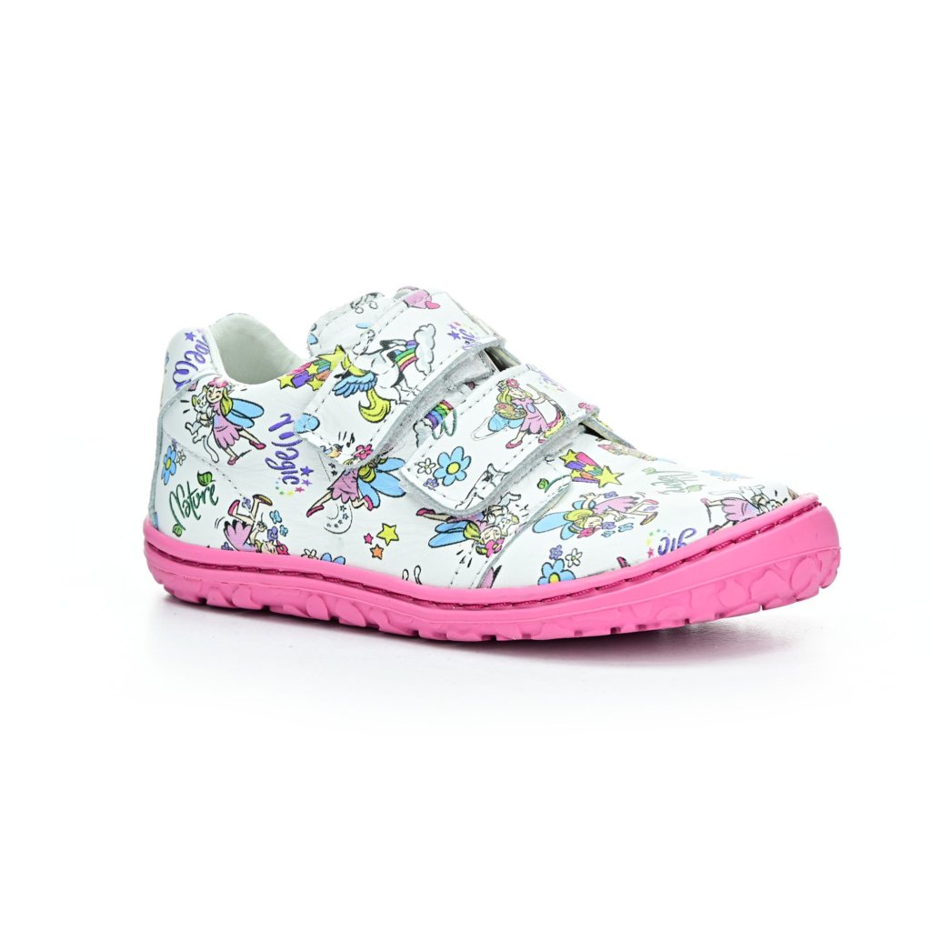 Lurchi Noah Leather White/Rosa Barfußschuhe