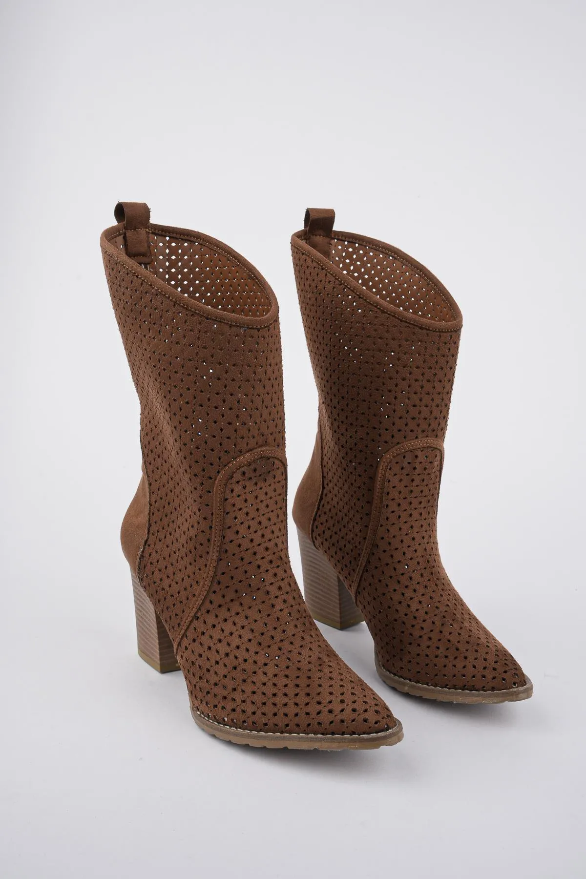 MUGGO  Indiana garantiert lasergeschnittene, stilvolle und bequeme Cowboy-Sommerstiefel für Damen