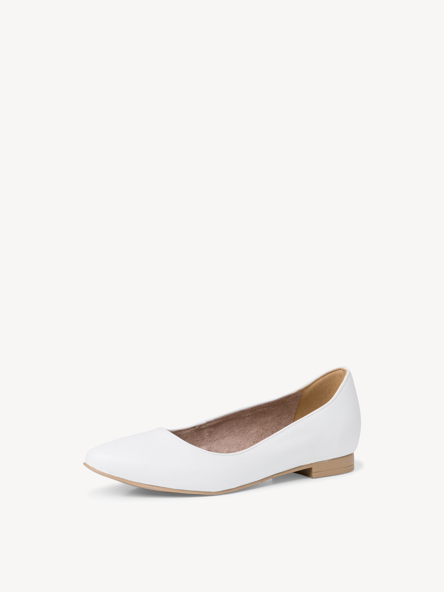 Ballerine en cuir - blanc