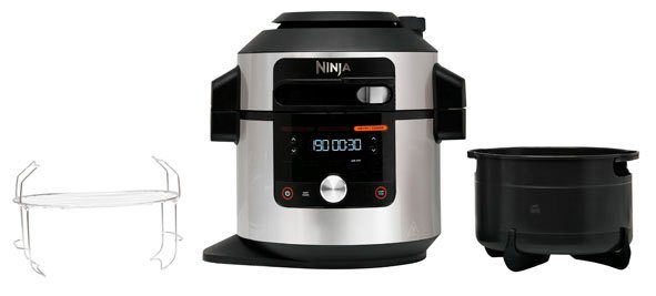 NINJA Multikocher Foodi MAX 12-in-1 SmartLid Multikocher OL650EU, 1760 W, 7,5 l Schüssel