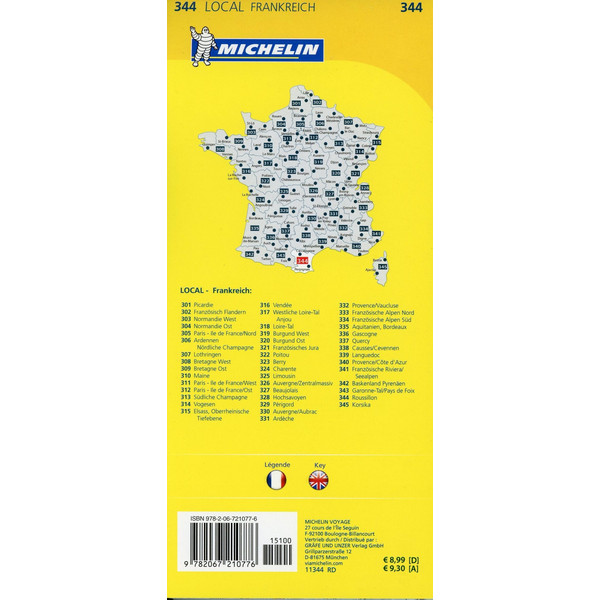 Michelin Roussillon - Straßenkarte