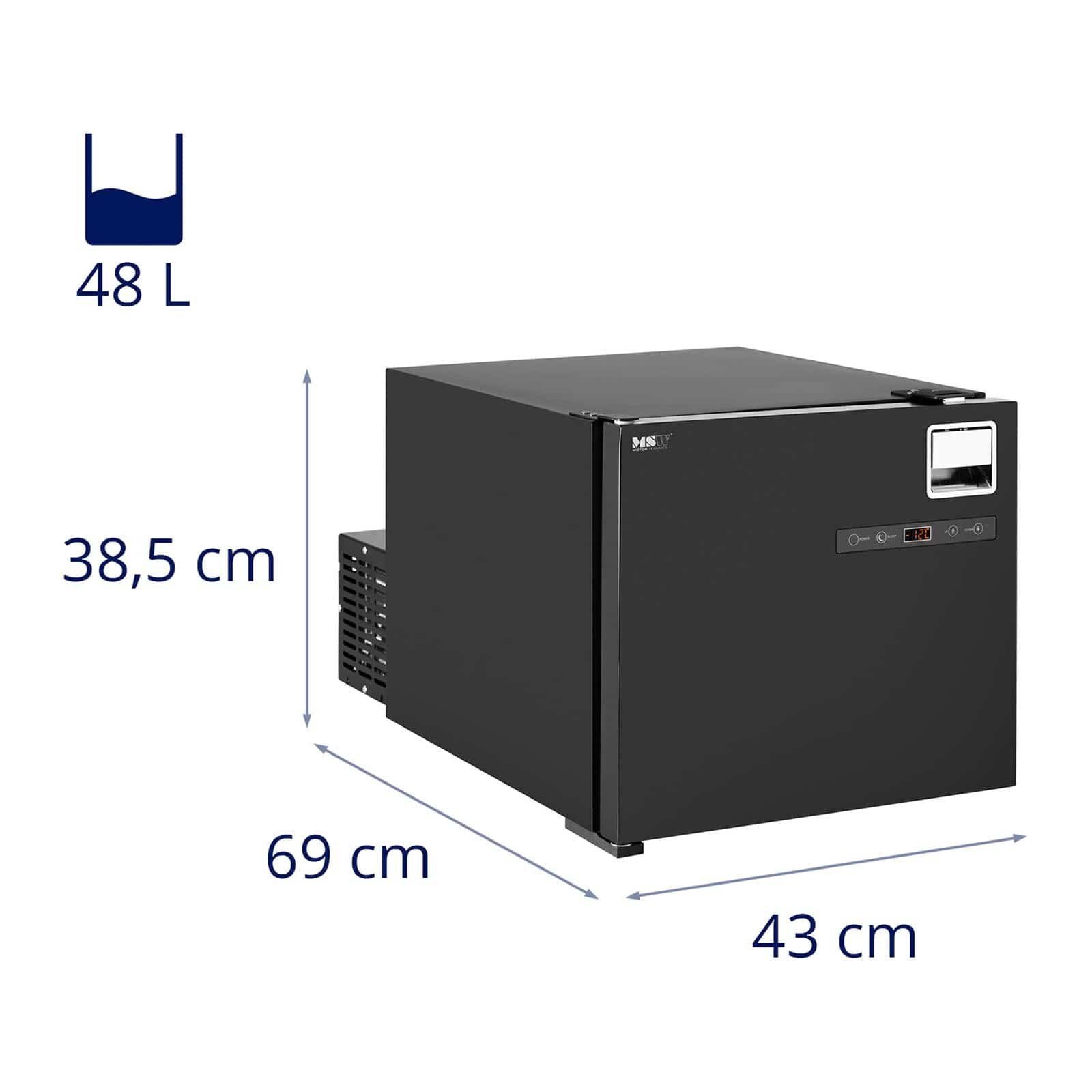 MSW Elektrische Kühlbox Auto-Kühlschrank mobiler Kühlschrank Reisekühlschrank 50 W 48 L -12
