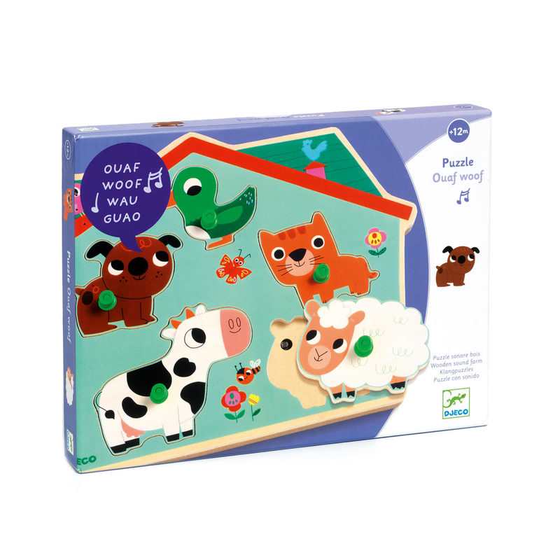 Puzzle sonore Ouaf Woof Djeco