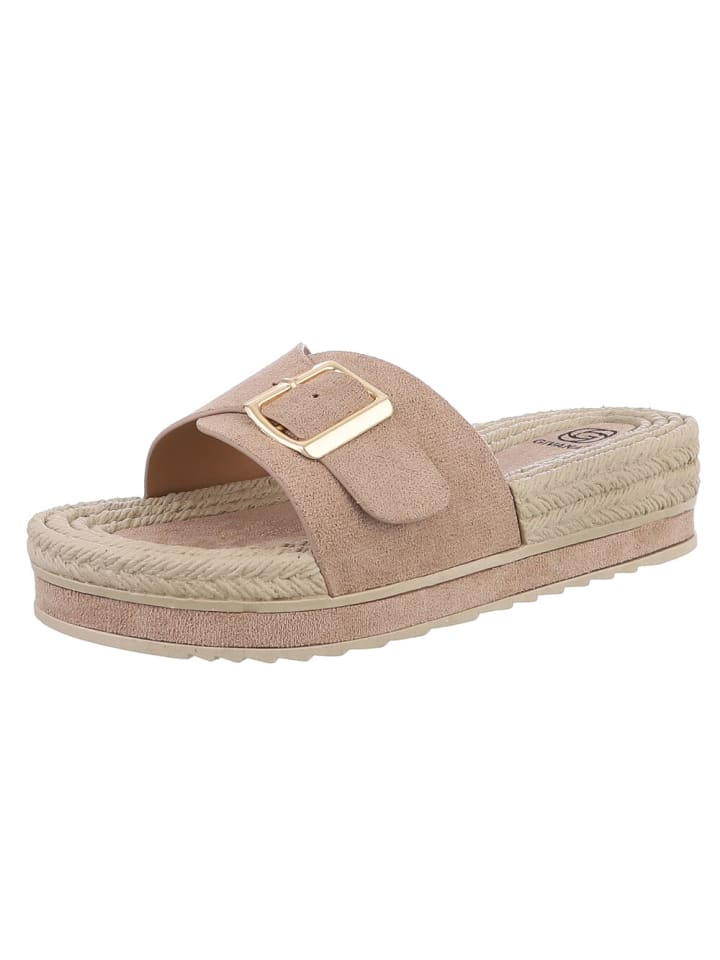Ital-Design Sandale & Sandalette in Hellbraun günstig kaufen