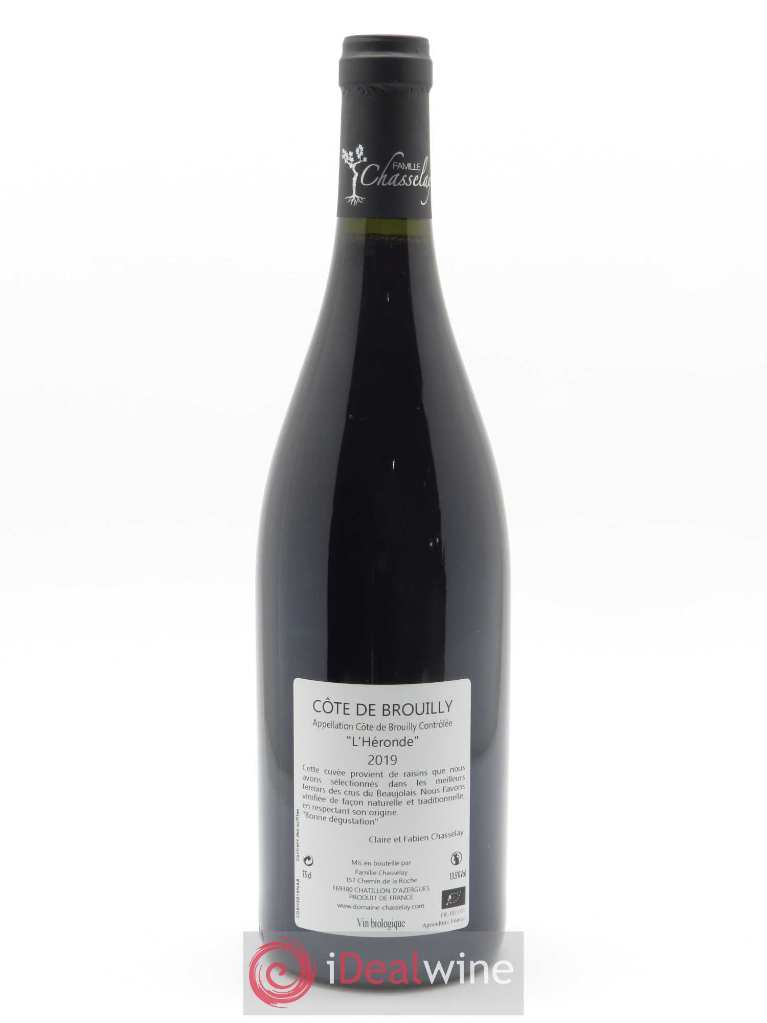 Côte de Brouilly L'Héronde  2019 - Lot de 1 Bouteille