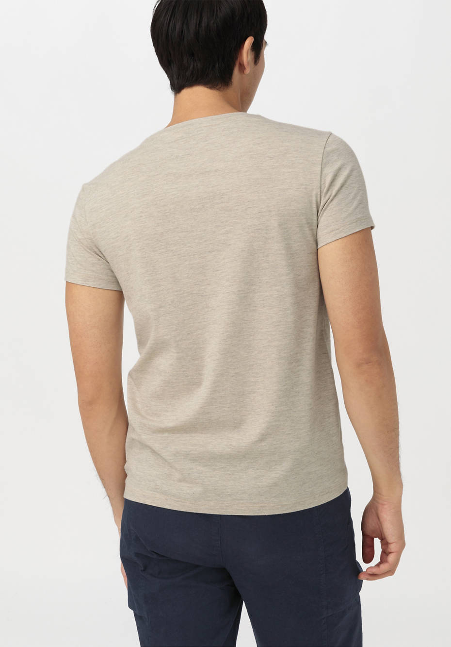 Kurzarmshirt aus Bio-Merinowolle mit Hanf und Bio-Baumwolle