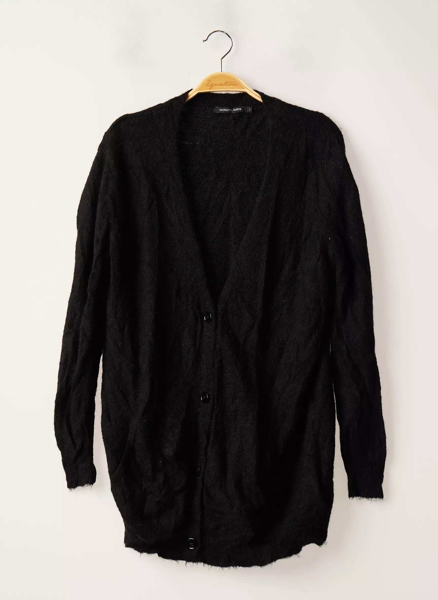 Monoprix Cardigans Femme couleur noir